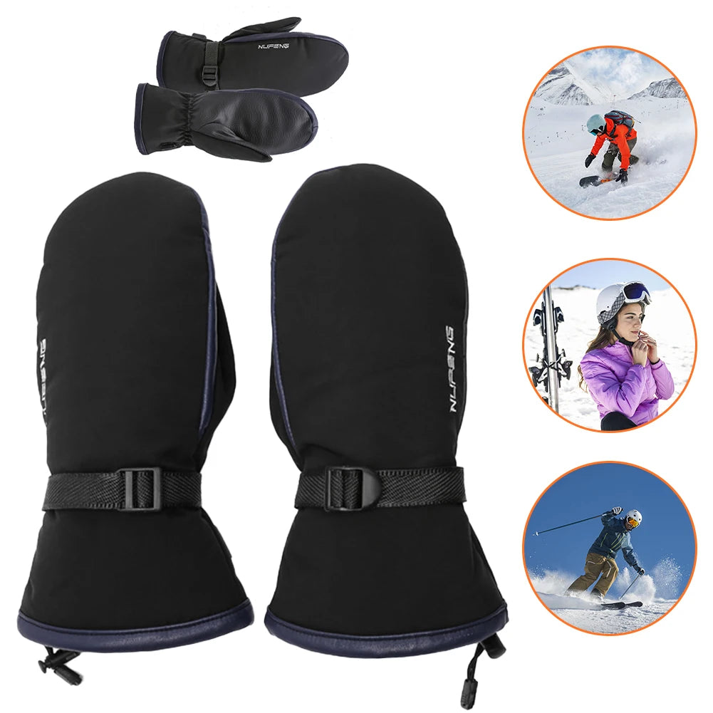 Electric Heating Gloves USB Charging Electric Heated Gloves Waterproof 3 Gear Temperature for Climbing Hiking Cycling