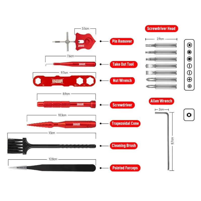 Fishing Reel Maintain Toolbox Multifunctional Fish Tackle Box Repair Kits Combo Maintenance Tools Accessories Tackles