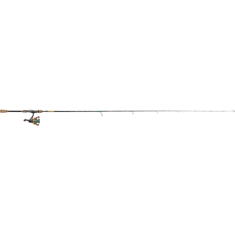 ProFISHiency Krazy Spinning Fishing Combo | 7' Graphite Rod, Stainless Steel Guides, Cork Handle | 6:2:1 Gear Ratio