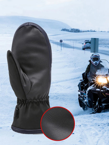 Electric Heating Gloves USB Charging Electric Heated Gloves Waterproof 3 Gear Temperature for Climbing Hiking Cycling