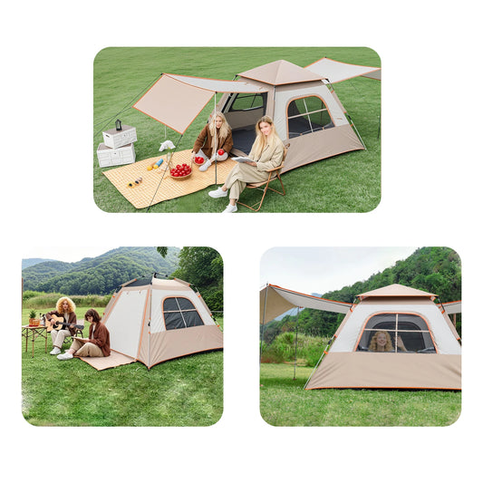 Tent Portable Automatic Pole   Sunshade Large Camping Air Tent
