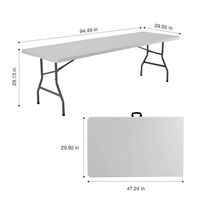 JHK-Outdoor Portable Folding Table, Heavy Duty Foldable Table with Carrying Handle, Safety Lock for Camping, Picnic, Dining