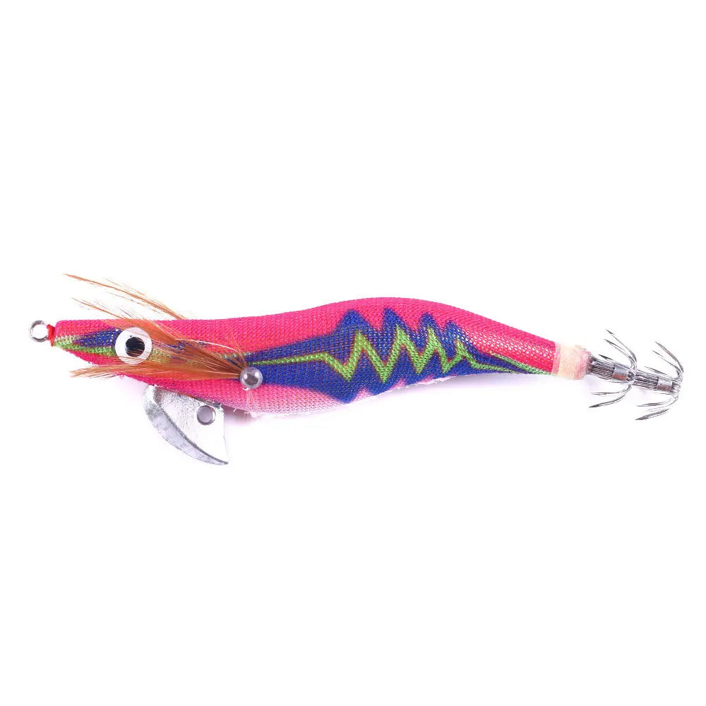 Artificial Hard Bait Luminous Squid Jig Sea Fishing Lure   Shrimp Cuttlefish Squid Rig