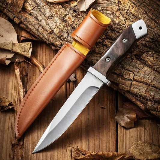 Outdoor camping knife, 5CR corrosion-resistant steel blade