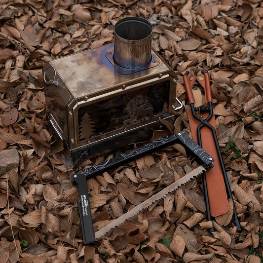 Folding Saw with Storage Bag Multifunctional Handsaw Aluminum Alloy Camping Foldable Hand Saw for Backpacking