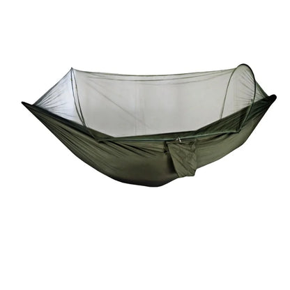 Outdoor camping hammock and mosquito-proof hammock, landing hanging bed net, easy to carry outdoor camping equipment hammock