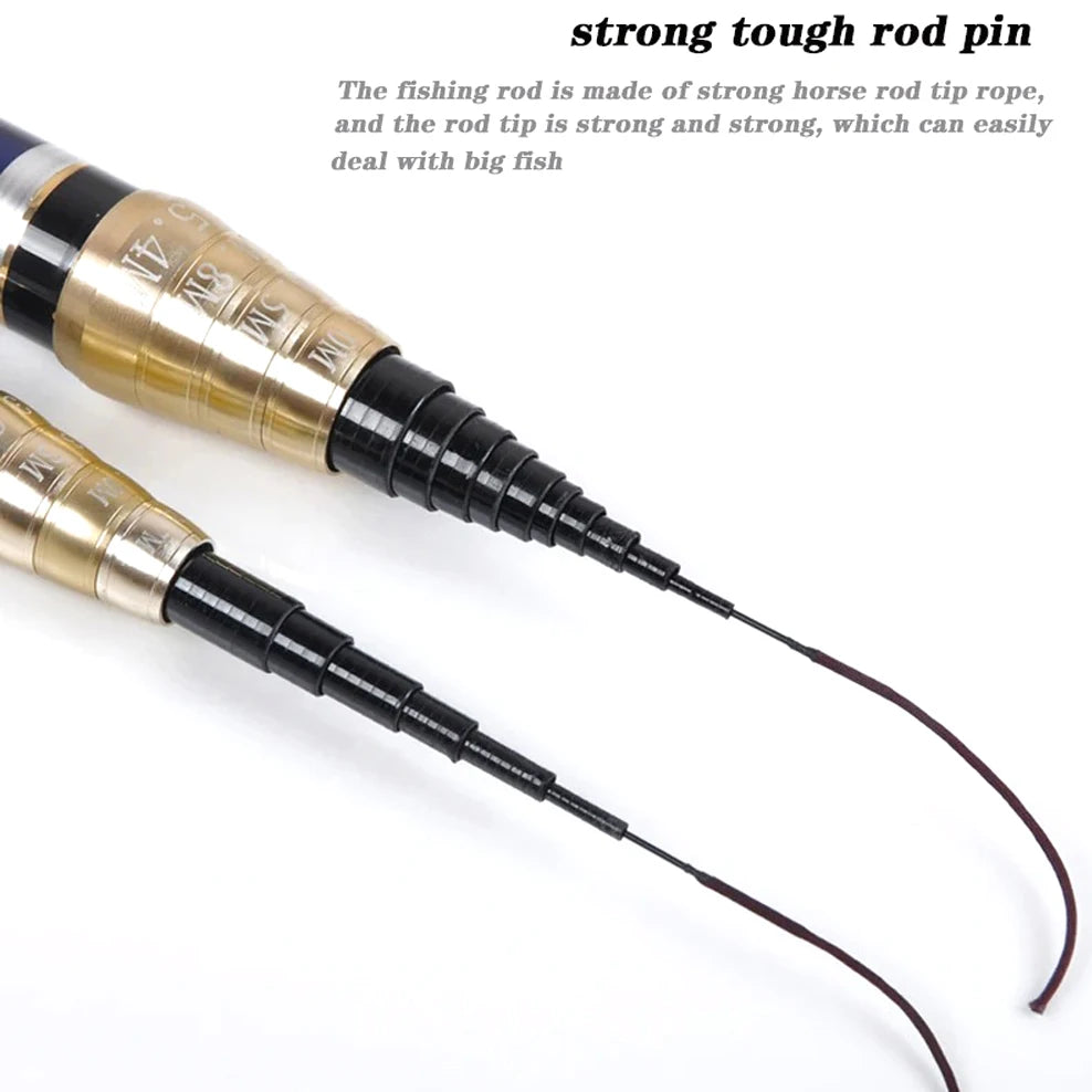 Carbon Fiber 4 Positioning Carp Fishing Rods   Telescopic Stream Feeder Pole Ultralight Hard Accessory Hand Fishing Rods