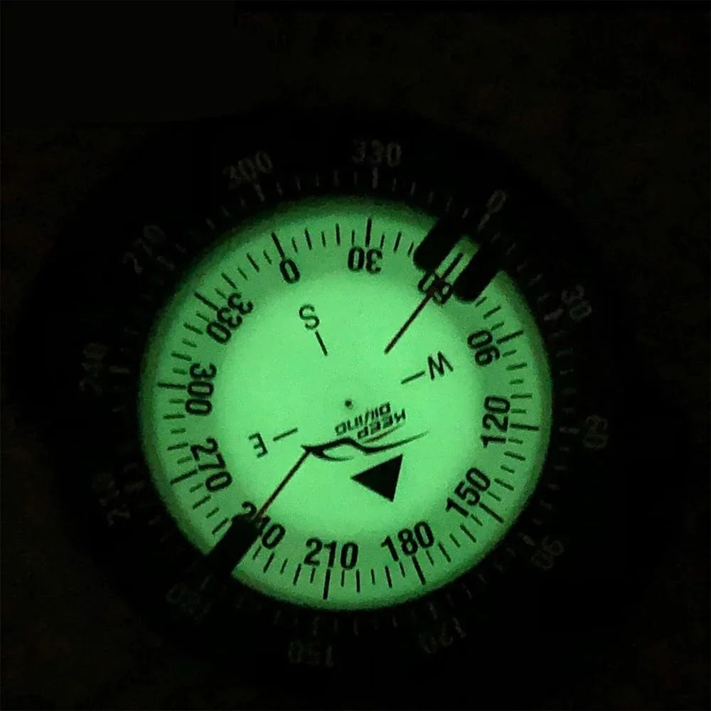 Outdoor Dive Noctilucent Compass Professional Waterproof Navigator Digital Scuba Luminous Balanced Watch For Underwater Swimming