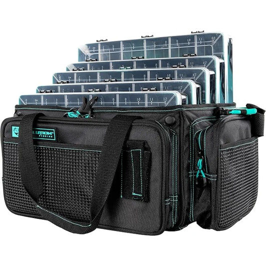 Tackle Bag – Outdoor Rucksack w/ 5 Fishing Tackle Trays Size: 3600