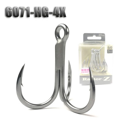 Treble Fishing Hooks  Sea Fishing Accessories Anti-Rust Coating Triple Anchor Hooks For Carp