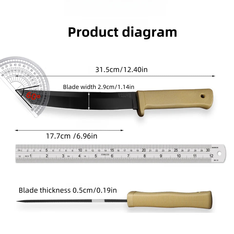 Outdoor camping must have a straight knife used for fishing,