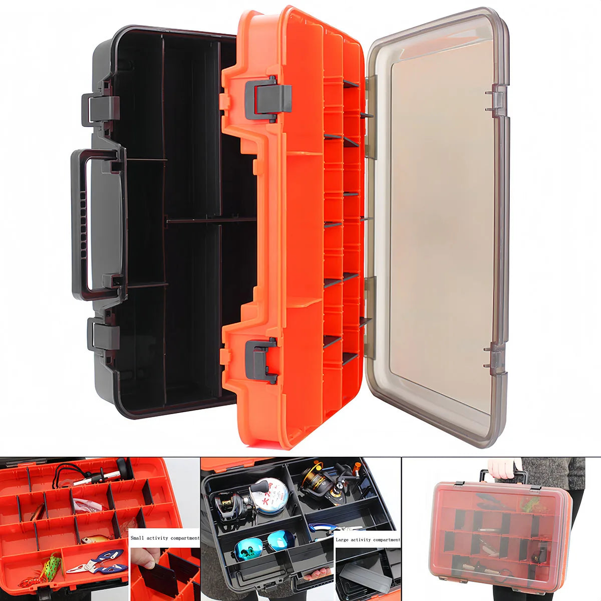 Double Layer Fishing Tackle Boxes Portable Fishing Accessories