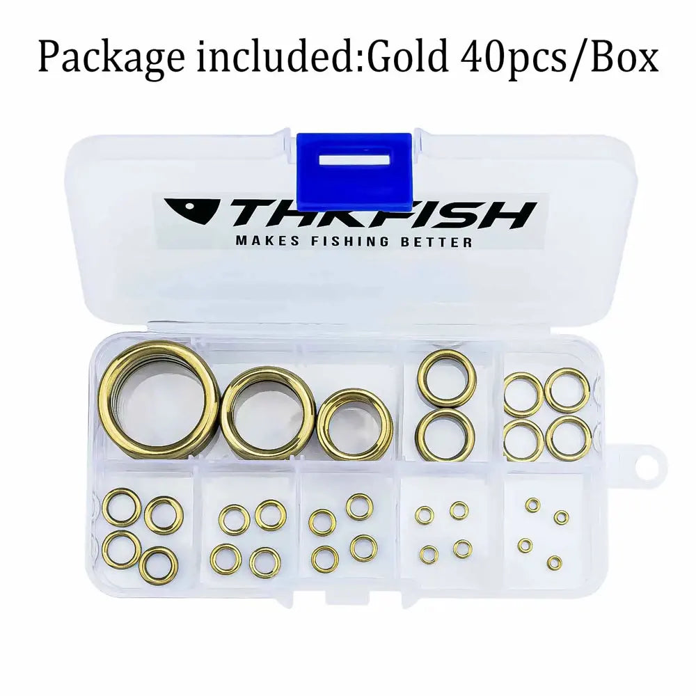 40pcs Fishing Rod Guides Ring 4  Round O Ceramic Rings For Rods Guides Replacement Accessories Fishing Tackle