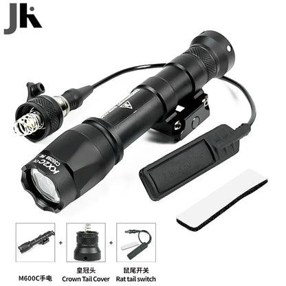 Flashlight Rifle Hunting Weapon Scout Light   Indicator Fit 20mm Rail