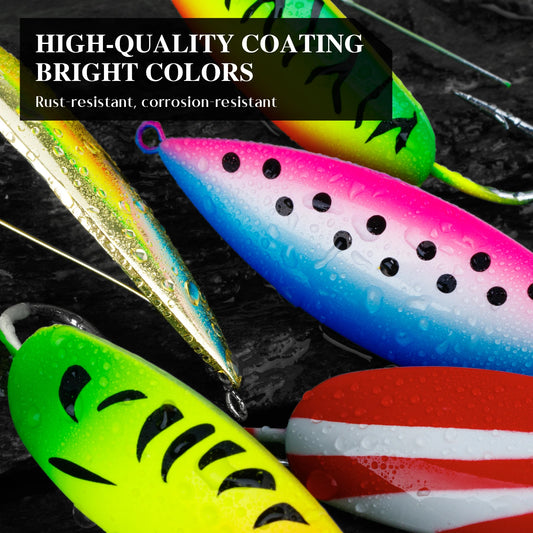 4pcs Weedless Spoon Lure Kit 8g 16g 19g Spinner Metal Spoons Fishing Lures Anti Grass Hooks Jig Wobblers Artificial Hard Bait