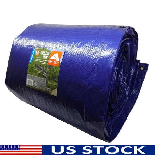 Medium Duty Tarp 24ft x 40ft PE Material Waterproof Tear Resistant