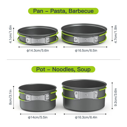 Portable Outdoor Tableware Camping Cookware