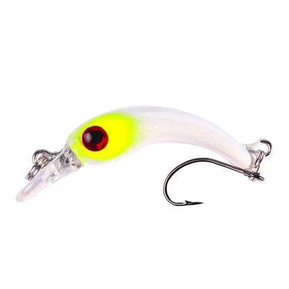 1pcs Floating Minnow Fishing Lure 4cm 1.5g Mini Artificial Hard Bait Sharp Hook Crankbait Wobbler Trout Pike Bass Fishing