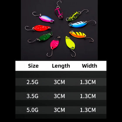 Trout Bait Metal Spoon Fishing Lure Wobbler   Jigging Tackle Accessories Multi-color Long-casting Lure Bait