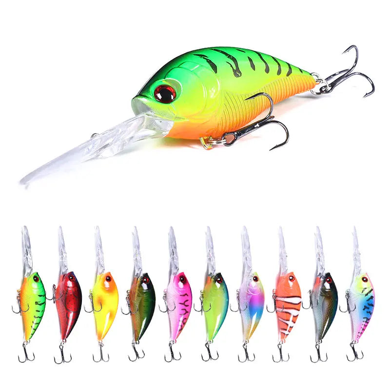 1Pcs Crank Fishing Lure Bait Wobbler 20.5g 12.5cm Minnow Isca Artificial Lures Crankbait Leurre de Bass Pike Trolling Tackle