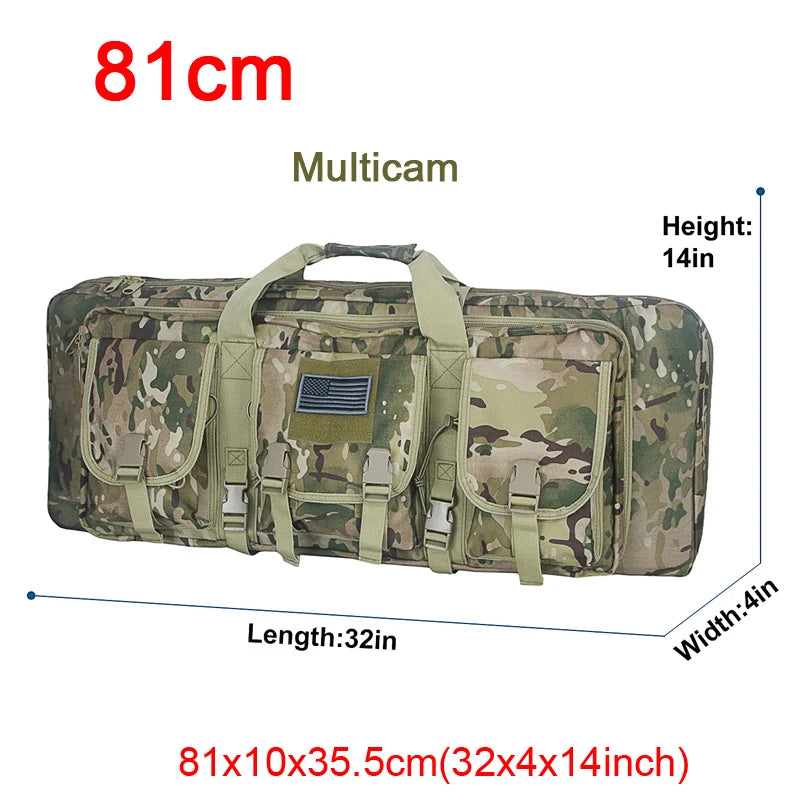 32 38 42 48 inch   Double Rifle Case Airsoft Gun Case Backpack Hunting