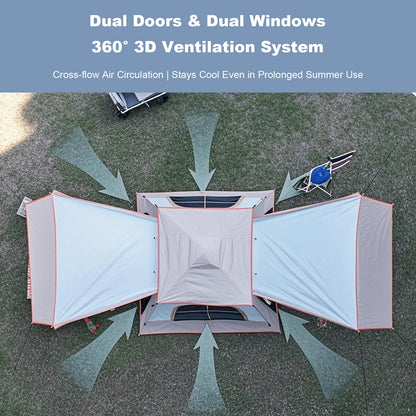 Tent Portable Automatic Pole   Sunshade Large Camping Air Tent