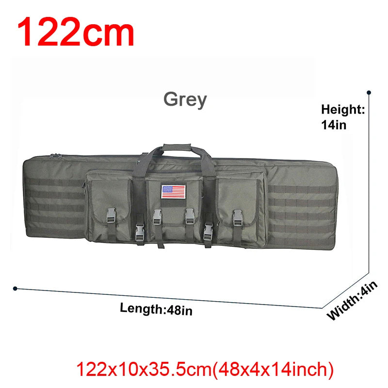 32 38 42 48 inch   Double Rifle Case Airsoft Gun Case Backpack Hunting