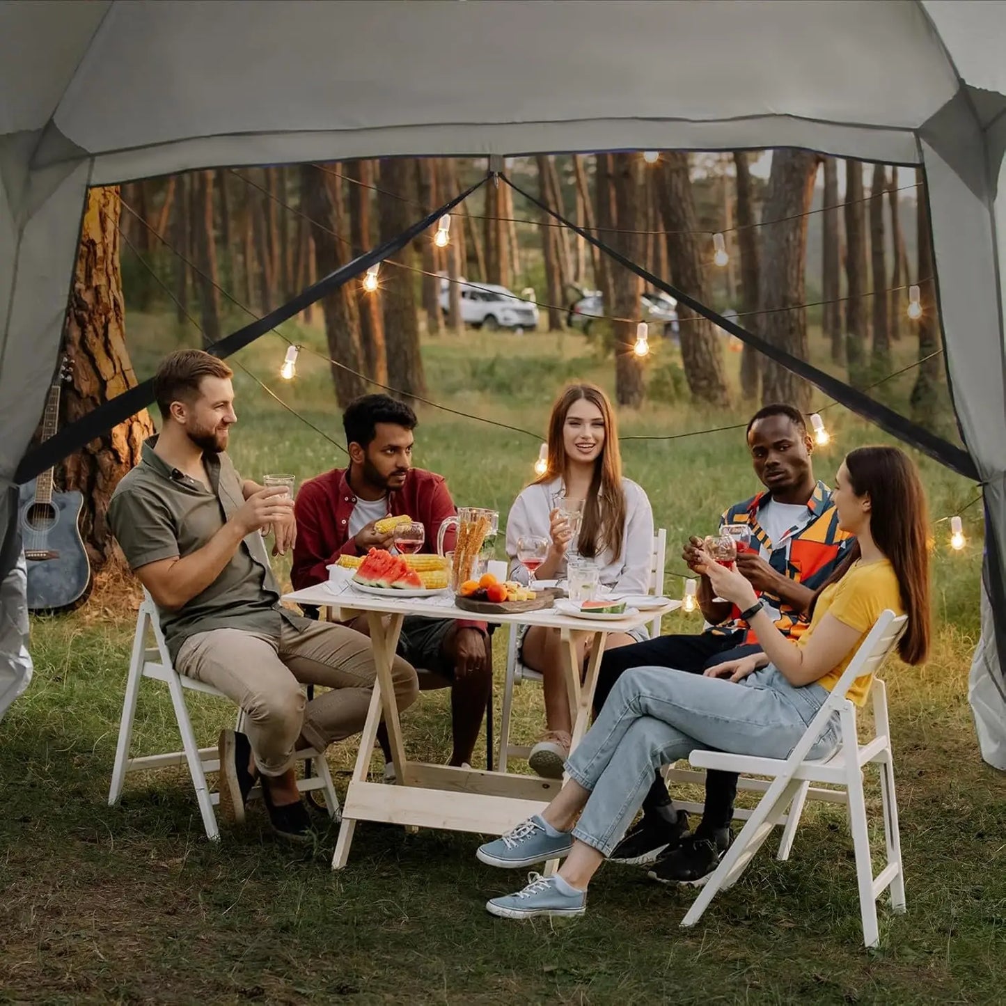 12' X 12' Screen Tent for Camping Canopy Easy Set Up Camper Screen House
