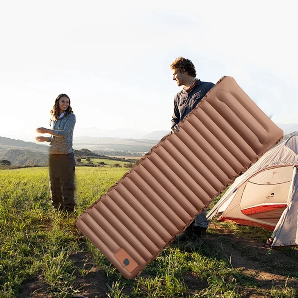 Ultralight Self-inflating Air Cushion Thicken Sleeping Pad Splicing Inflatable Bed Beach Picnic Mat Camping Tent Air Mattress