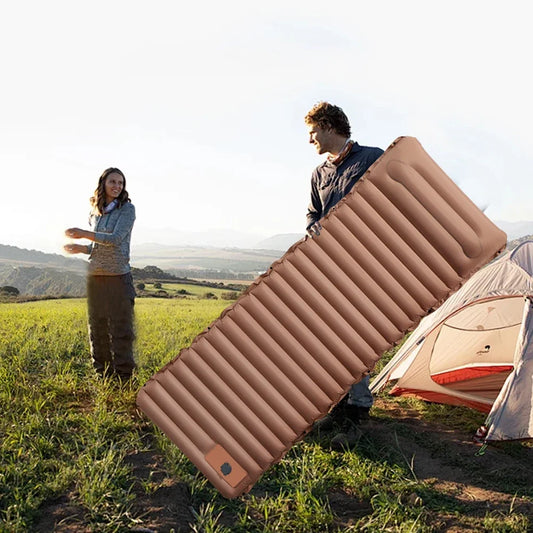 Ultralight Self-inflating Air Cushion Thicken Sleeping Pad Splicing Inflatable Bed Beach Picnic Mat Camping Tent Air Mattress
