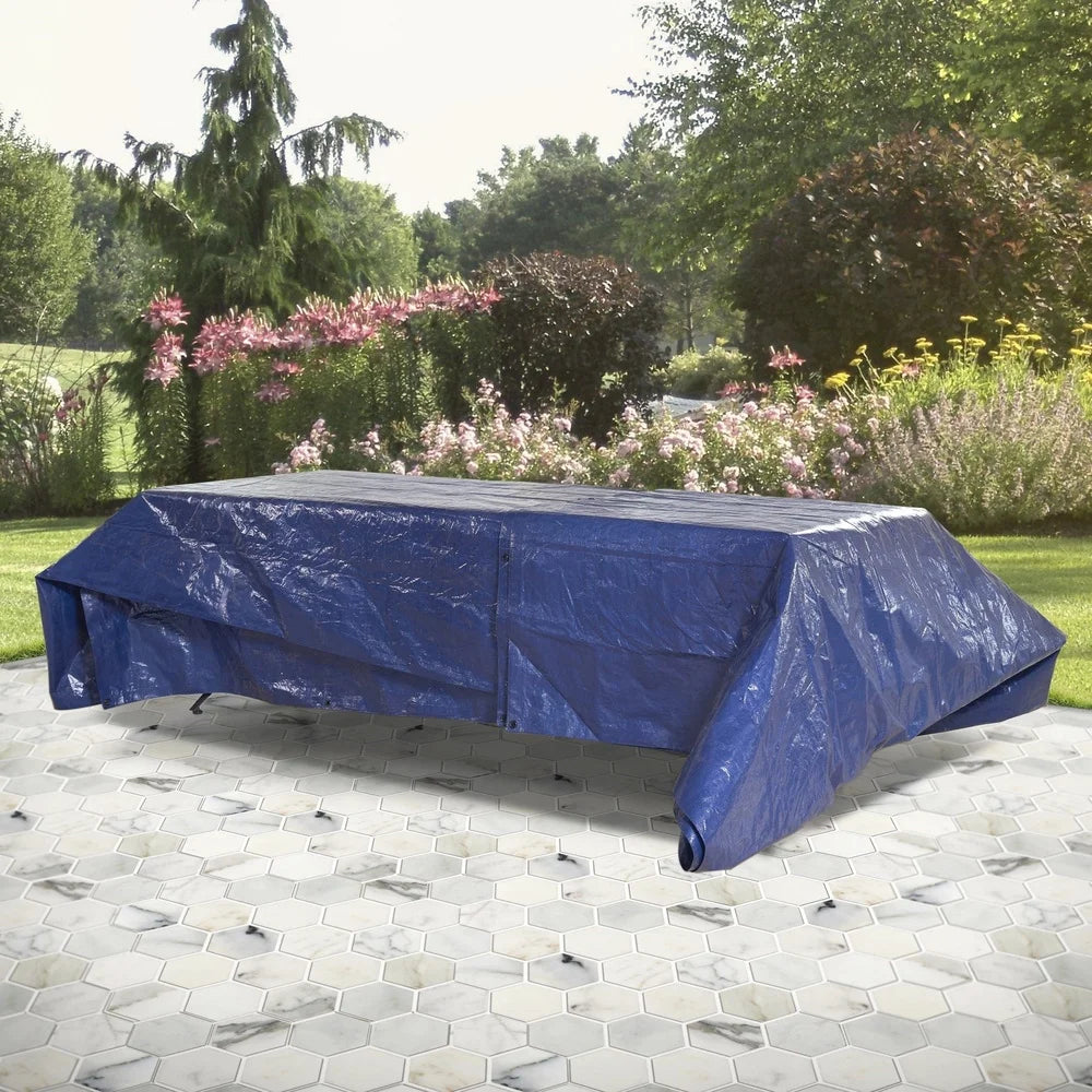 Medium Duty Tarp 24ft x 40ft PE Material Waterproof Tear Resistant
