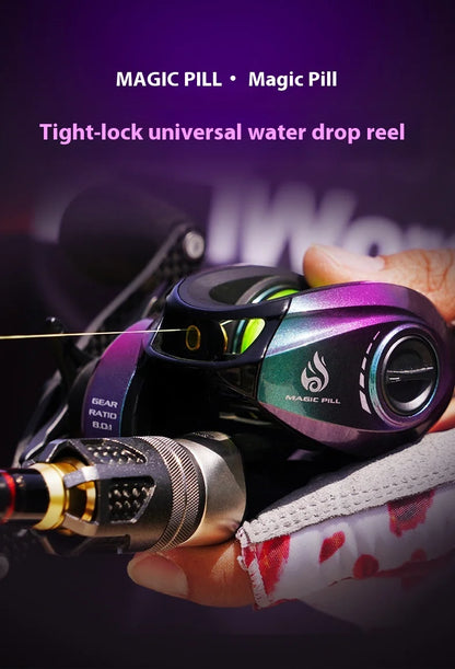 Hasida Magic Ball Double Line Cup Waterdrop Reel Lightweight Compact Metal Fishing Reel Long Casting Ideal For Fishing Sports