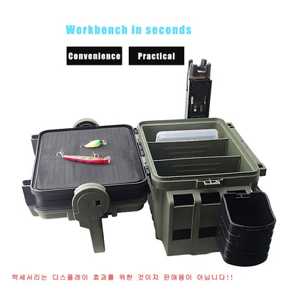 Large Fishing Box Organizer Multi-function Lure Thickening Storage Box Fishing Accessories Tackle Box