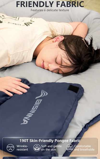 BISINNA Heating Sleeping Bag for Adults Cold Weather Lightweight Portable Warm Winter Camping Bags for Outdoor Hiking Supplies