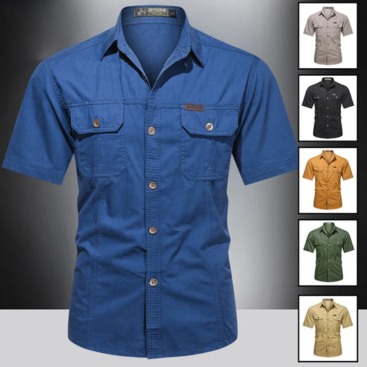 Summer Hiking Hunting Shirts Short Sleeve Combat Tactical Shirt Quick-Dry camping Fishing Shirts Male Hunting Climbing Outfit