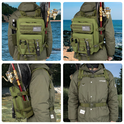 Fishing Hunting Bag Tactical Backpack,  Durable Waterproof