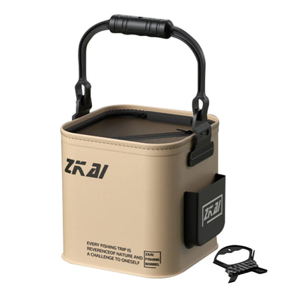 Multifunction Folding Fishing Bucket With Ergonomic Handle Bucket Waterproof Outdoor Camping Bucket