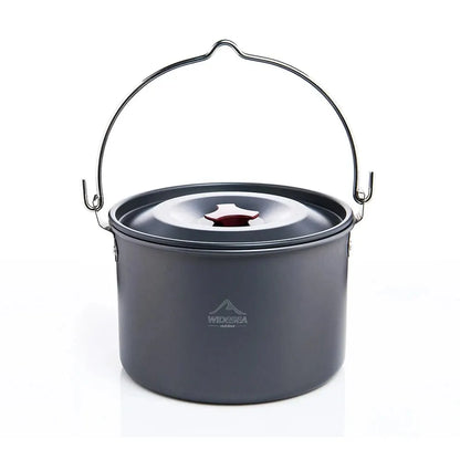 4L Camping Hanging Pot Cookware Outdoor Bowler Tableware