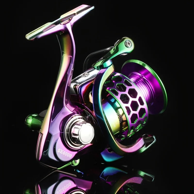1000-6000 14+1BB Spinning Fishing Reel 5.0:1 High Speed Ratio EVA Grip Max Drag 8 Kg Handle Right/Left Carp Fishing Reel