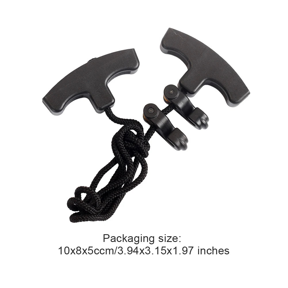Crossbows Cocking Device Double Handle Strings Cocking Tool Ergonomic Handle Rope Cocking Device Heavy Duty Hunting Accessories