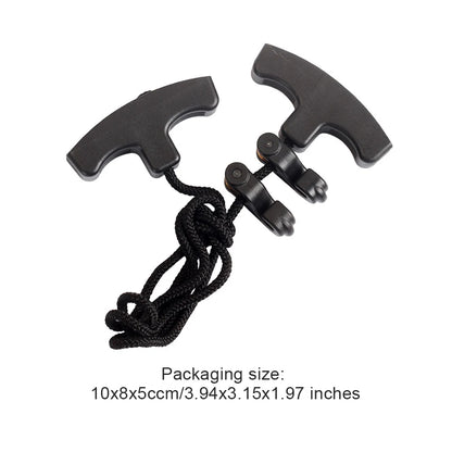 Crossbows Cocking Device Double Handle Strings Cocking Tool Ergonomic Handle Rope Cocking Device Heavy Duty Hunting Accessories