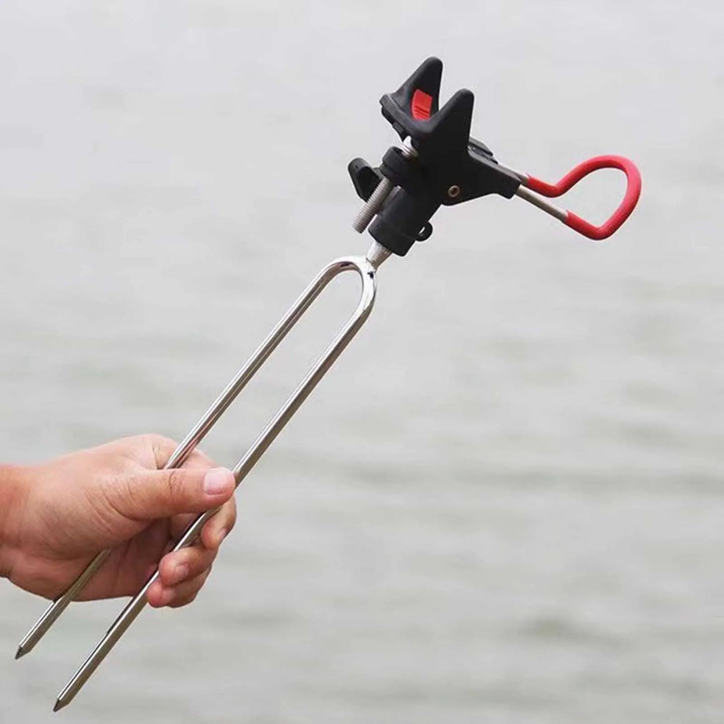 Fishing Pole Holders for Ground 360 Degree Adjustable Universal Fishing Pole Stand Equipment Suitable for Relax Your Hands