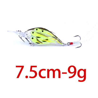 HENGJIA 1pc Diving Depth Crankbait Fishing Lures Swimbait Isca Artificial Bait floating Fishing Wobblers 7.5cm 9g pesca peche