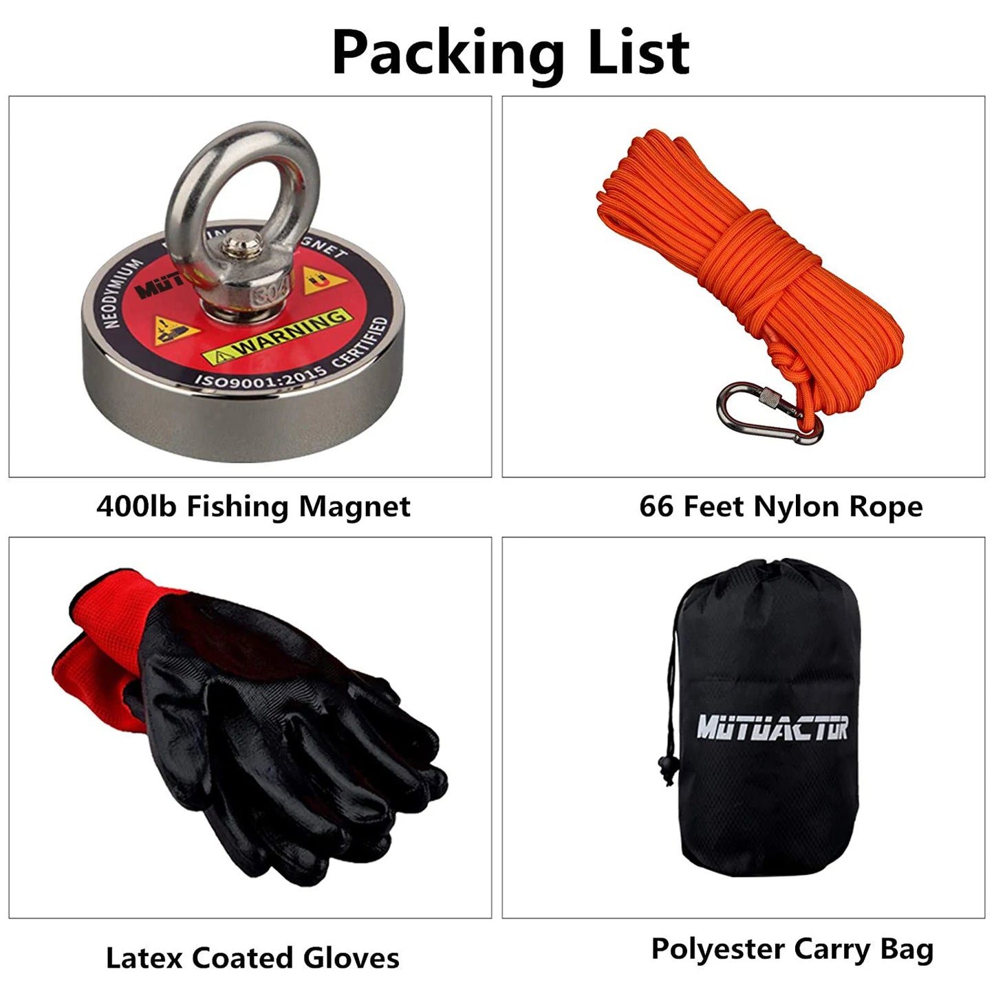 Lifting Magnet Set  Rope Permanent Pot Magnet  Outdoor Funny Tools Fishing