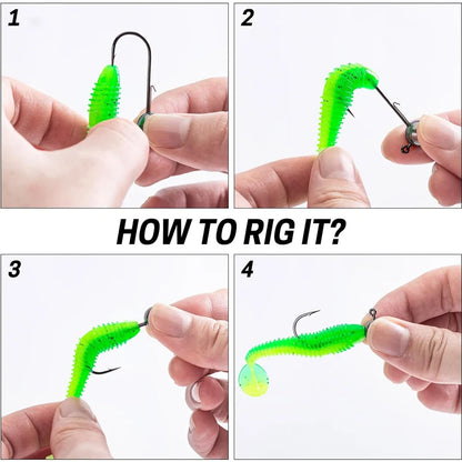 50Pcs Round Ball Jig Heads Carp Fishing Hook Accessories Ned Rig Jig Head Crappie Bass Trout Lure Fishing Equipment Articles