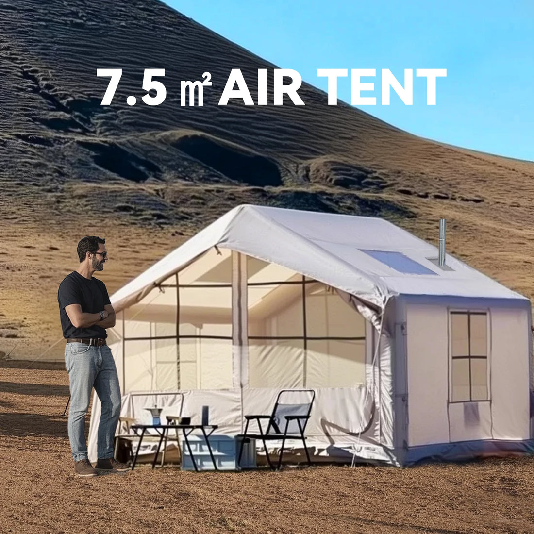 6-8 People Inflatable Tent.waterproof inflatable tent house,4 season