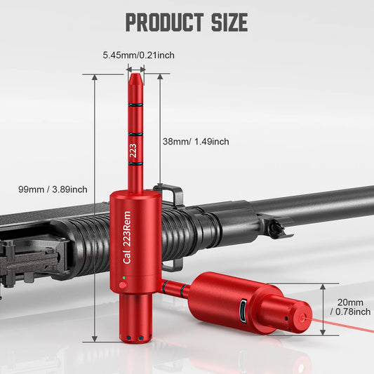223REM red green light trainer, dual-purpose for training and calibration