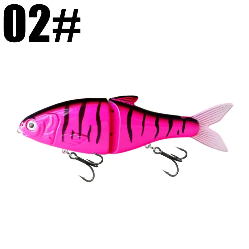 GRS Glider Fishing Lures  Glide Bait Jointed Swimbait Artificial Hard Baits Lures with Treble Hooks
