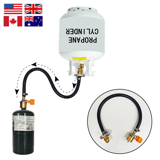 Camping Gas Stove Propane Refill Adaptor Gas Adapter Connection Hose