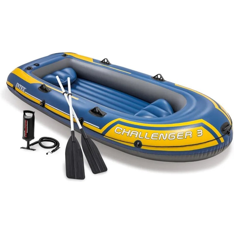 Inflatable Boat Series: Includes Deluxe Boat Oars and High-Output Pump